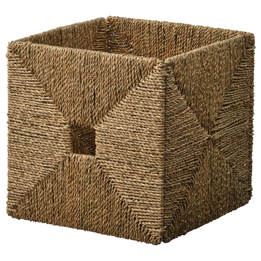 KNIPSA basket, seagrass, 12 ½x13x12 ½" - IKEA
