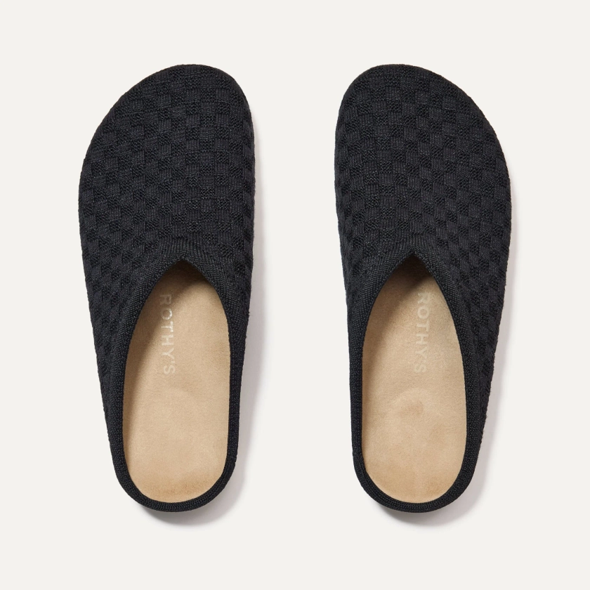 Women's Hemp Clogs in Black Sand