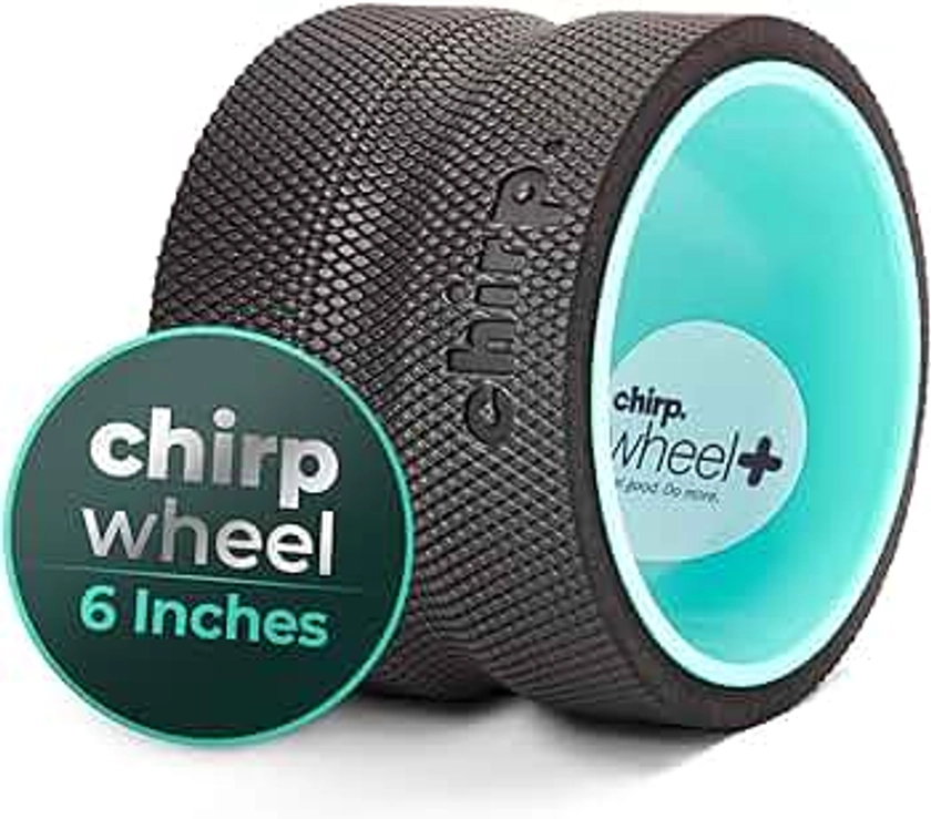 Chirp Wheel Foam Roller - Targeted Back Foam Roller for Back Pain Relief, Deep Tissue Muscle Massage, Trigger Point Round Foam Roller - High Density Foam Roller for Physical Therapy & Exercise