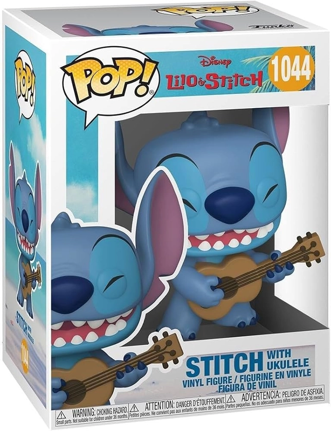 Funko Pop Disney: Stitch with Ukulele - Disney: Lilo & Stitch - Figurine en Vinyle à Collectionner - Idée de Cadeau - Produits Officiels - Jouets pour Les Enfants et Adultes - Movies Fans