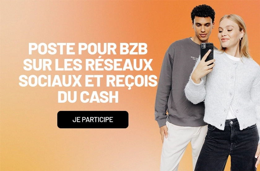 Sweat à capuche colorblock Marron foncée | BZB