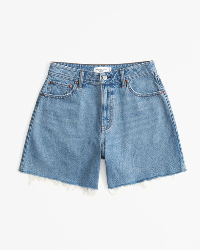 Mujer Shorts sueltos con tiro alto Curve Love | Mujer Prendas inferiores | Abercrombie.com