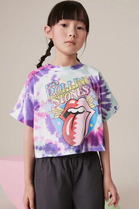 Purple Tie Dye Rolling Stones T-Shirt (3-16yrs)