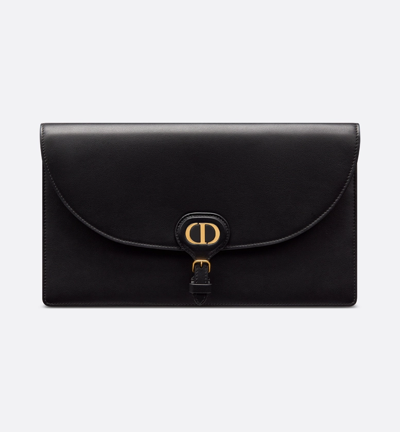 Pochette Dior Bobby Cuir de veau lisse noir | DIOR