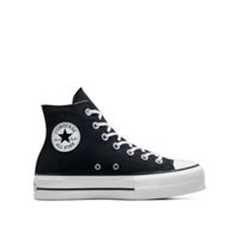 Womens Lift Hi Top Trainers - Black/White