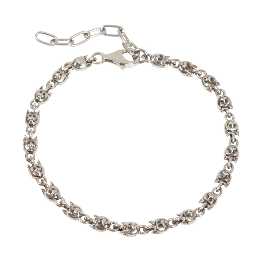 Chrome Kitty Bracelet (Silver)