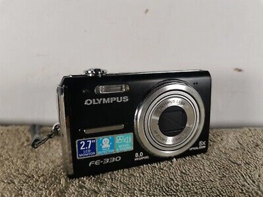 Olympus FE-330 Black 8.0Mps Tested Working Good Condition | eBay