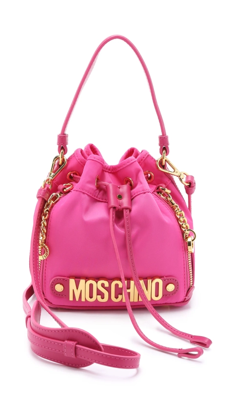 Nylon Bucket Bag - Pink