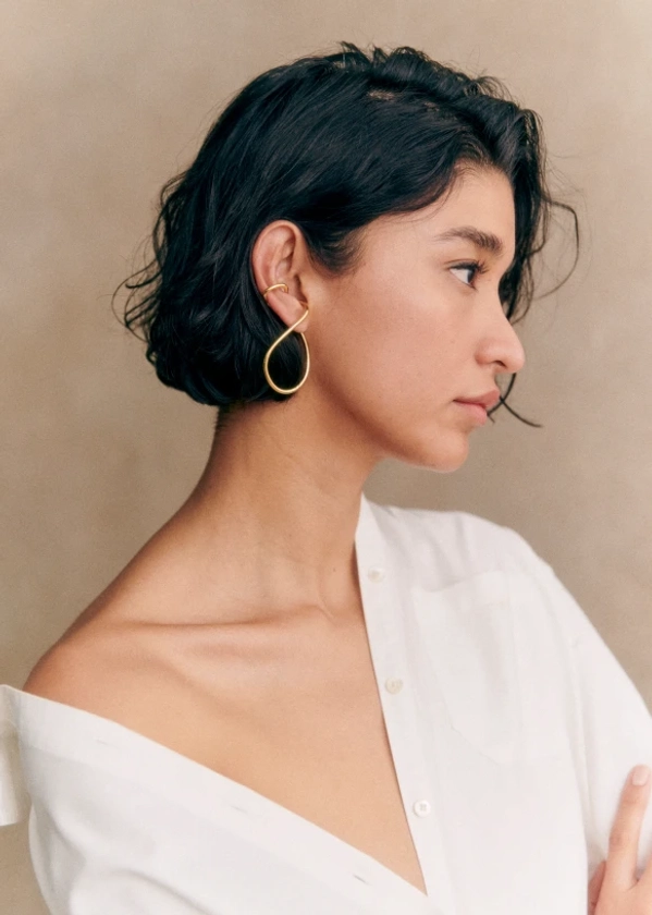 Tessa Earrings - Gold - Brass - Sézane