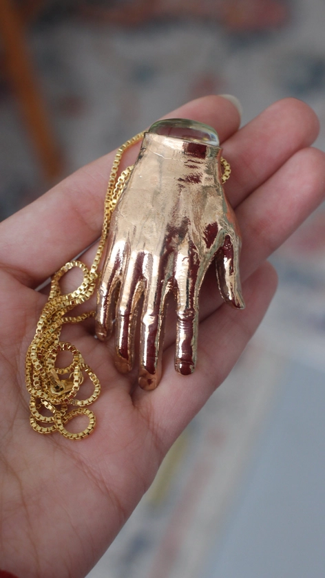 Scorpion Surprise Hand Necklace (Chain Included) — mickey alice kwapis