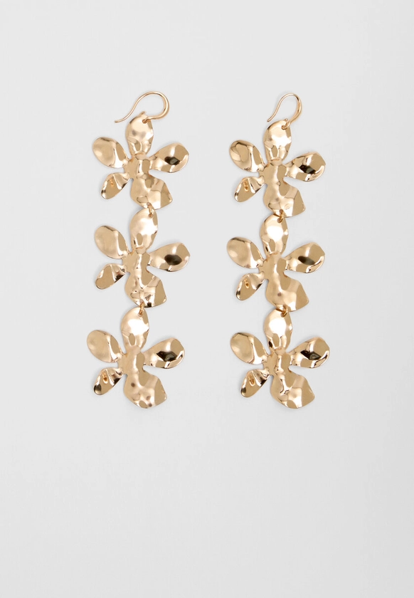 Flower dangle earrings - Women's Fashion Jewellery | Stradivarius United Kingdom