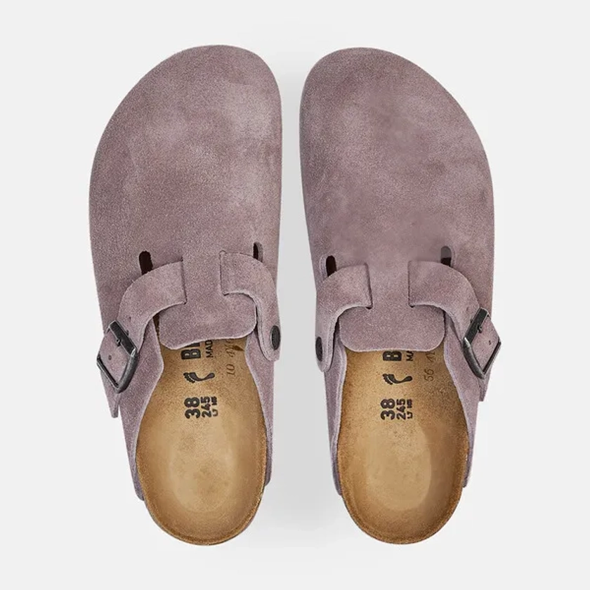 BIRKENSTOCK BOSTON SUEDE FADED PURPLE