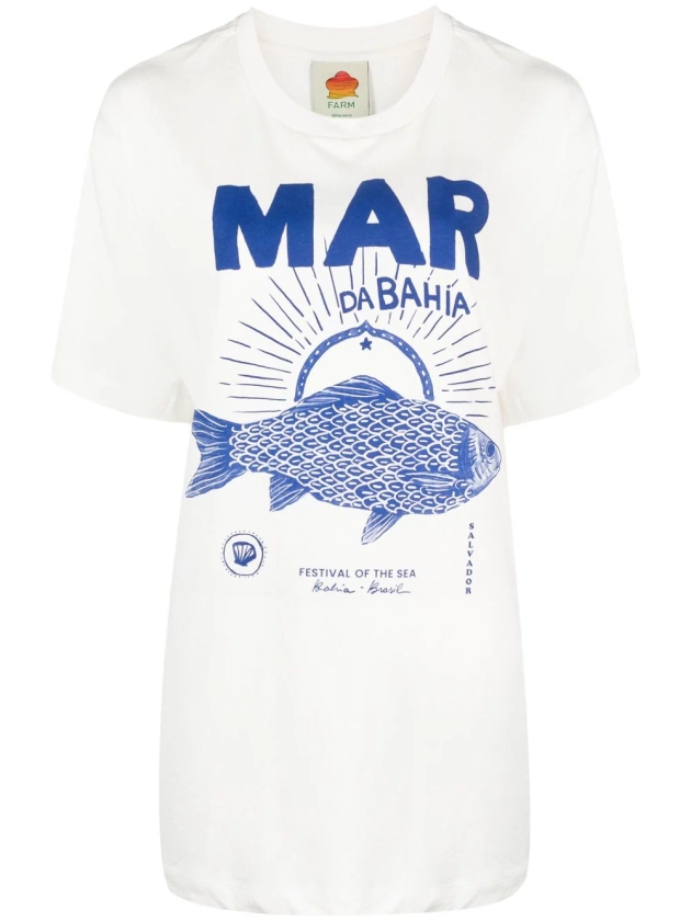 FARM Rio Mar Do Bahia Cotton T-shirt - Farfetch
