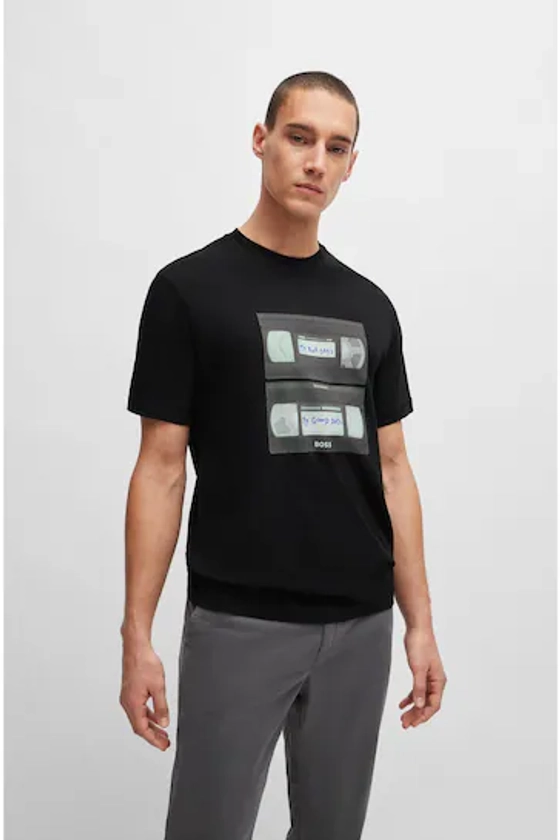 Buy BOSS Black Music Graphic Print T-Shirt from the Next UK online shop