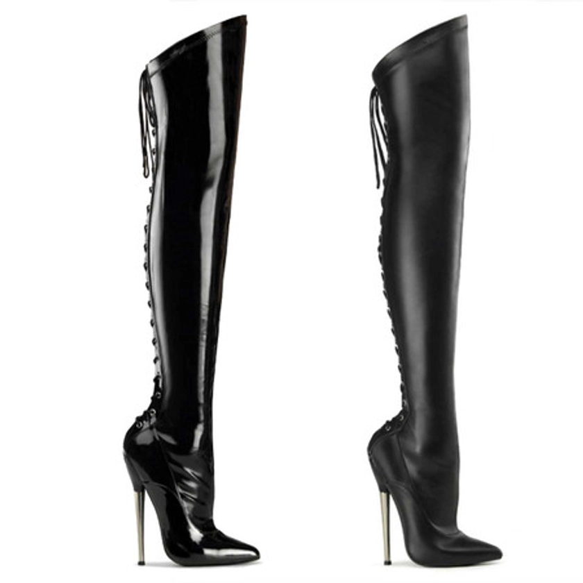 Devious | Dagger-3060, Fetish Thigh High Boots