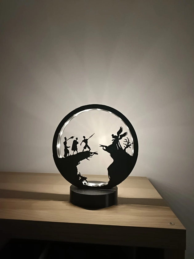 Lampe relique de la mort Harry potter