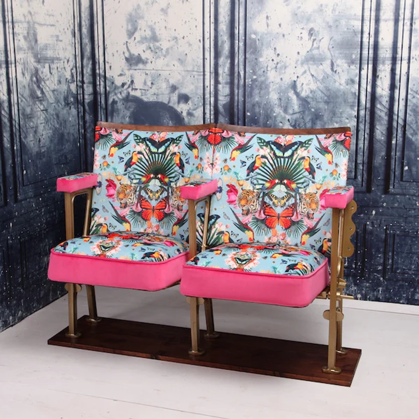 Paradise Lost Blue Vintage Cinema Seats - Myrtle and Mary X Unseen Icons