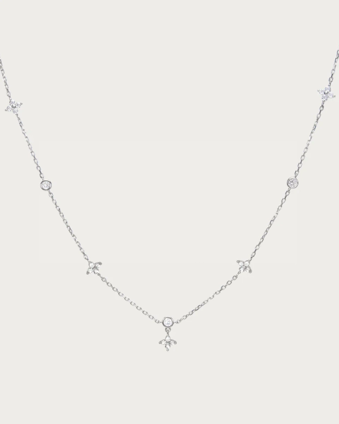 Lucky Clover Necklace in Silver| En Route Jewelry | En Route Jewelry