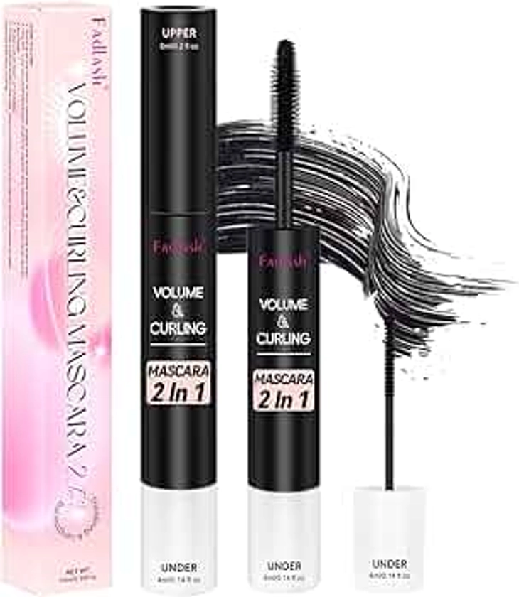 Fadlash Length Waterproof Mascara 6ml+4ml Volume Mascara Lash Great Mascara For Sensitive Eyes And Thickening Luscious Mascara