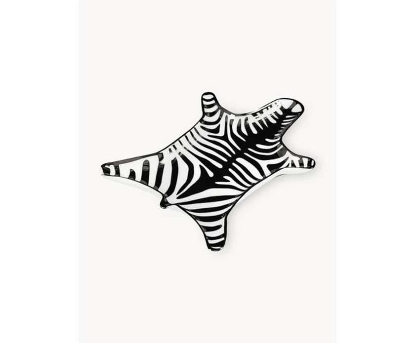Coupelle décorative en porcelaine Zebra