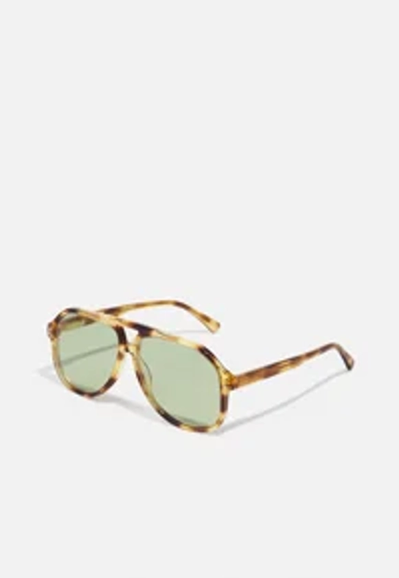 Gucci Lunettes de soleil - havana green/marron foncé - ZALANDO.FR