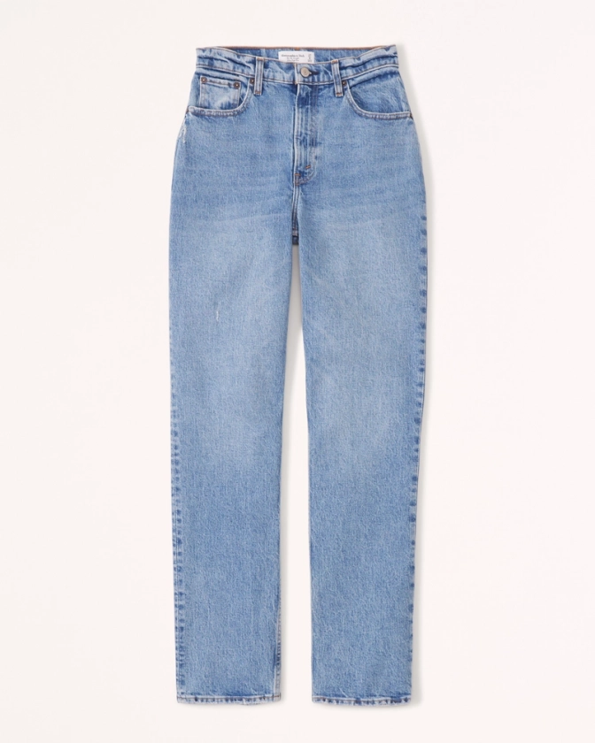 Women's Curve Love Ultra High Rise 90s Straight Jean | Women's Bottoms | Abercrombie.com