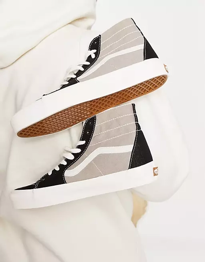 Vans SK8-Hi Theory Tapered sneakers in black and beige | ASOS