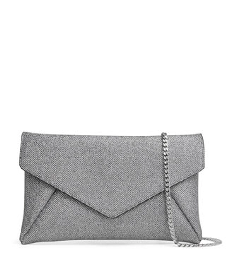 THE LOVELETTER CLUTCH en GRIS ACIER pour femme | Stuart Weitzman®