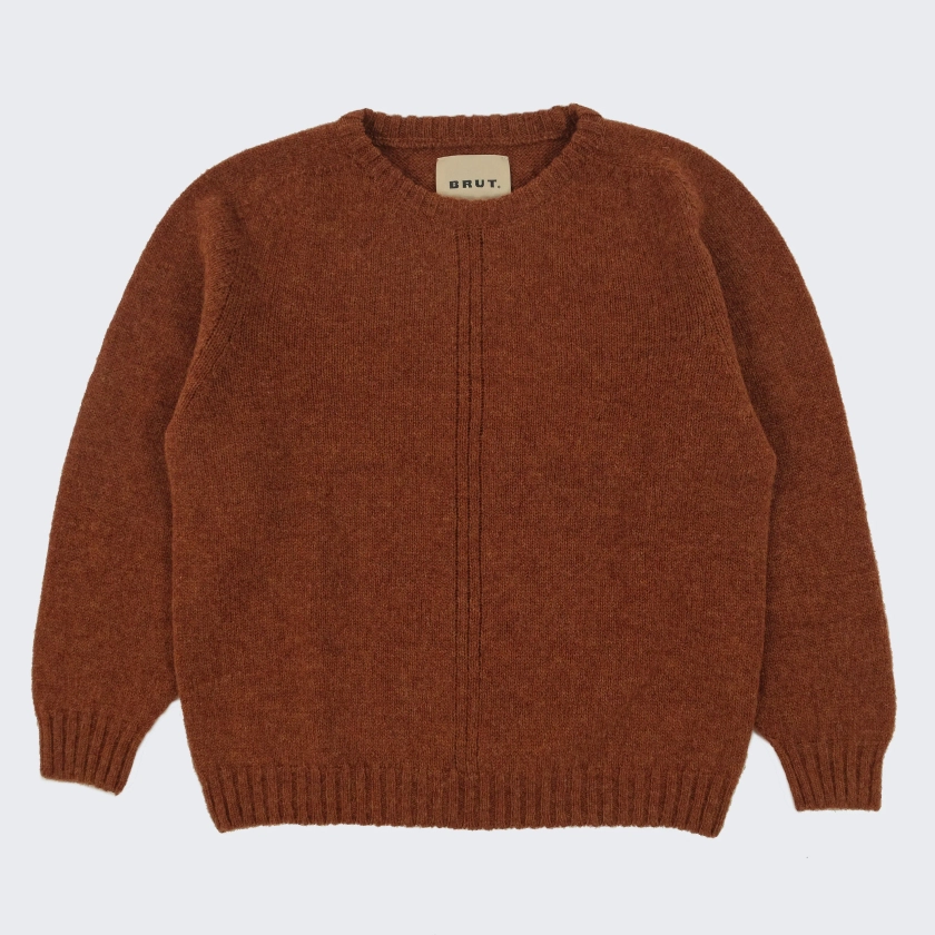 SHETLAND SWEATER - RED | BRUT Vintage Shop | Worldwide shipping