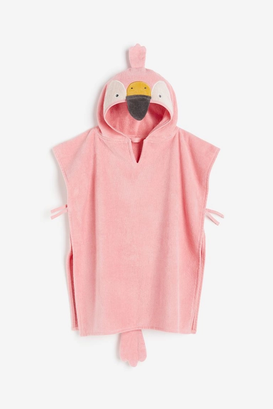 Poncho towel - Pink/Flamingo - Home All | H&M GB