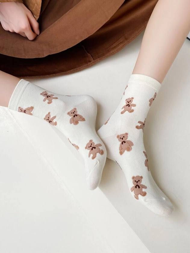 Chaussettes à motif d'ours