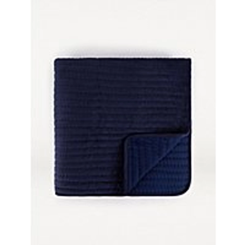 Navy Luxury Velvet Throw | Home | George at ASDA