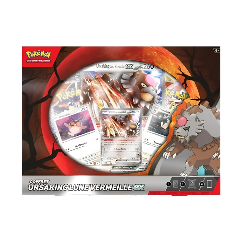 Pokémon - Coffret - Ursaking Lune Vermeille Ex - en français - Le Coin Des Barons