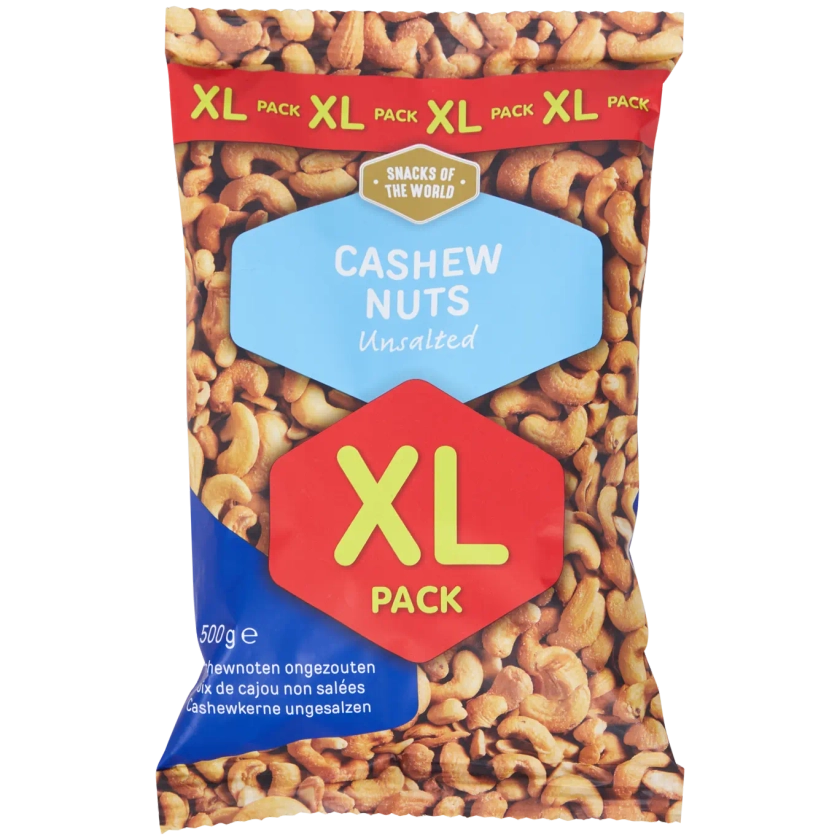 Noix de cajou non salées format XL Snacks of the World