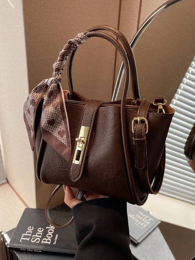 New Fashion Tote Bag Large Capacity One Shoulder Bag High-End Chic Commuter Crossbody Bag | SHEIN USA