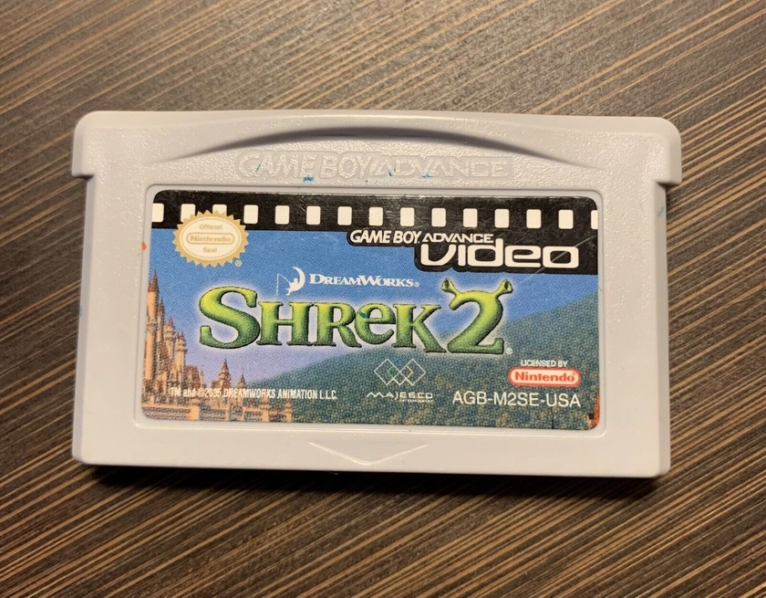 GameBoy Advance Video Shrek 2 The Movie, Cartridge Only Game Boy GBA SP
