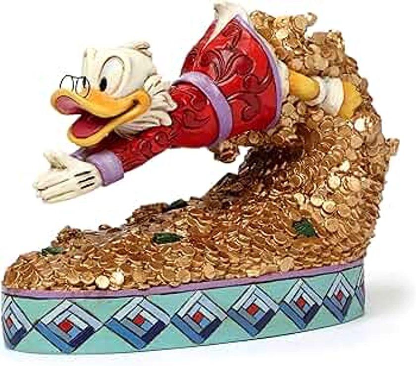 Enesco Disney Traditions 4046055 Scrooge McDuck Figurine Trésor Plongée 12,5 cm