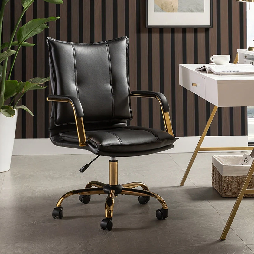 Michele Vegan Leather Task Chair - Hulala Home