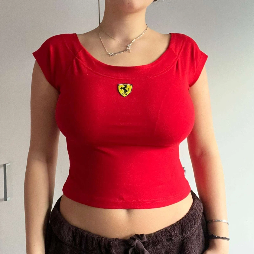 Red Ferrari Crop Top | chrissynx