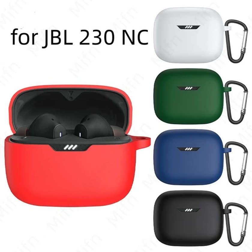 Juste antichoc pour JBL Tune 230NC TWS, étui étanche, coque en silicone lavable, compatible Bluetooth, manchon non ald