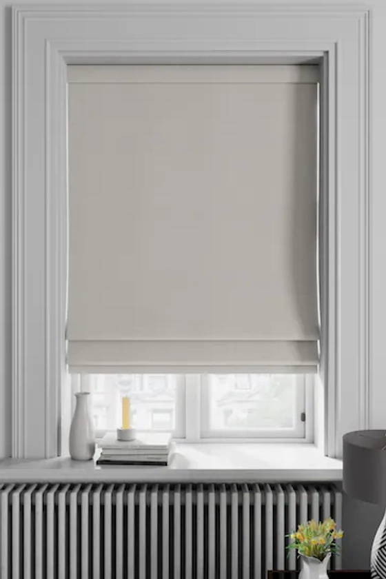 Buy Oyster Natural Soho Made To Measure Roman Blind from the Next UK online shop