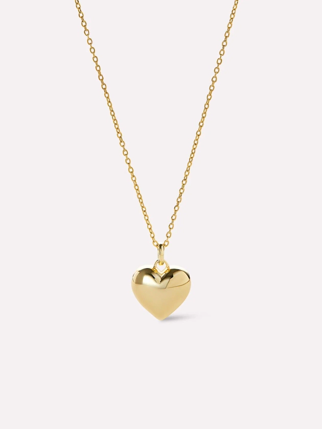 Gold Heart Necklace - Lev Small | Ana Luisa Jewelry