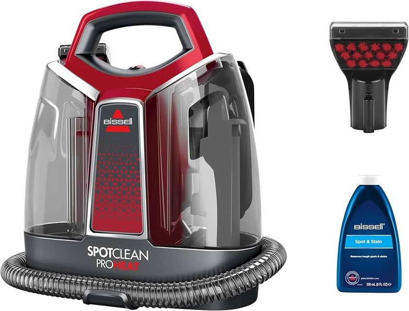 BISSELL SpotClean ProHeat | Shampouineuse | Nettoyeur Portable Tapis, Tapisserie et Intérieur de Voiture | Taches Plus Résistantes | Aspirateur Nettoyeur | Injecteur Extracteur | 330W | 74dB | 36988 : Amazon.fr: Cuisine et Maison