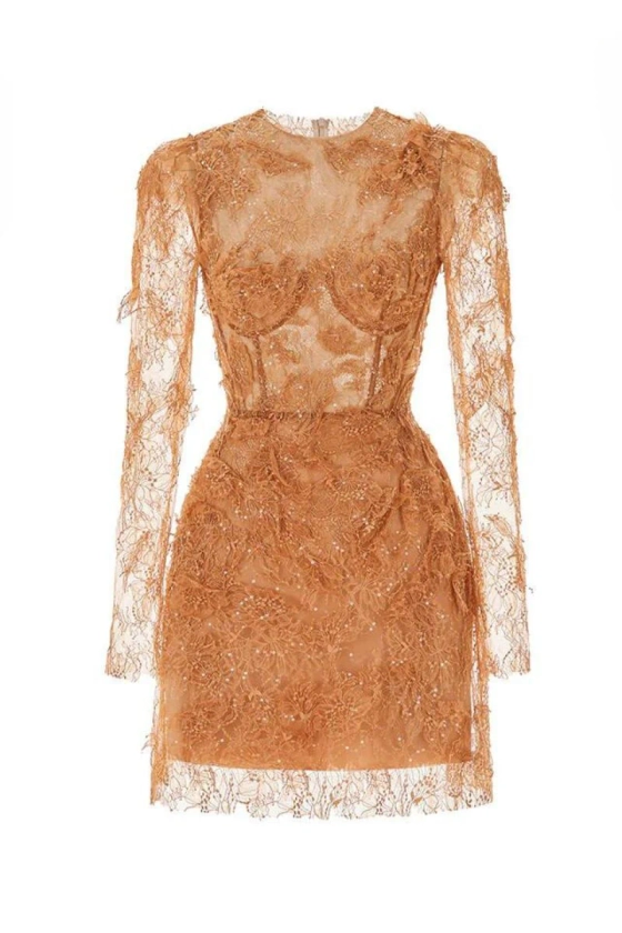 HONEY BEADED LACE MINI DRESS | Montsand | CULT MIA