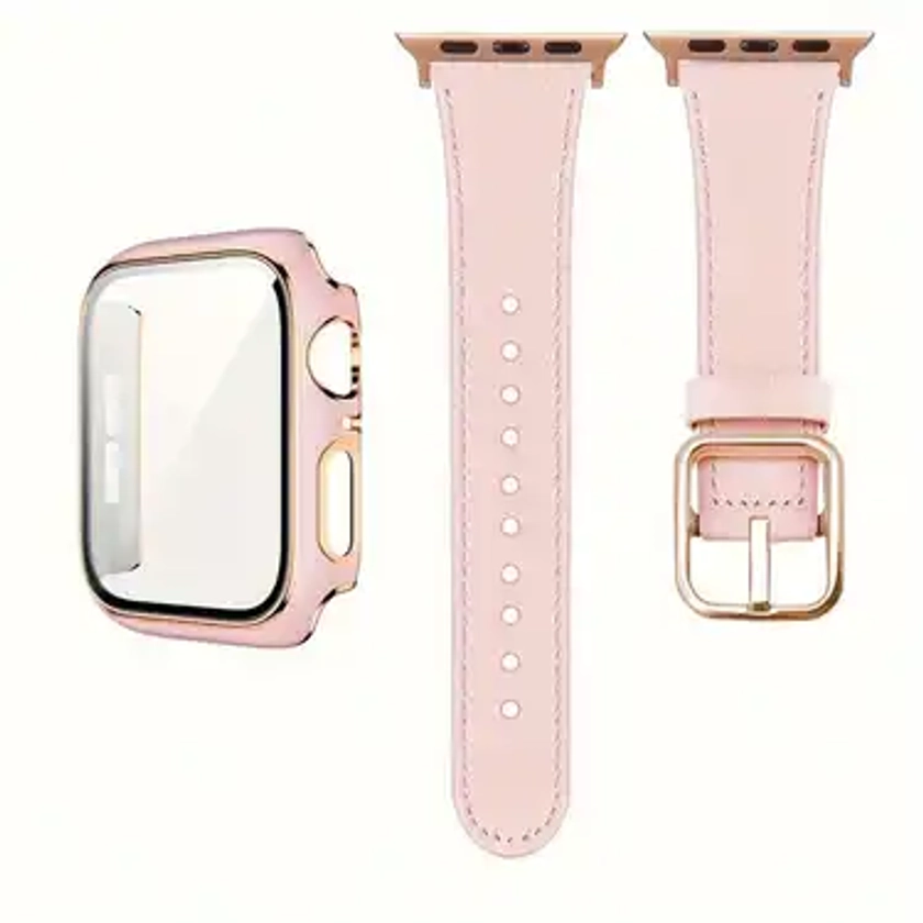 2 in 1 Artificial Leather Strap Integrated Hard Material - Temu