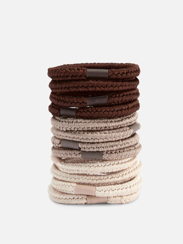 12pk Chunky Hair Elastics