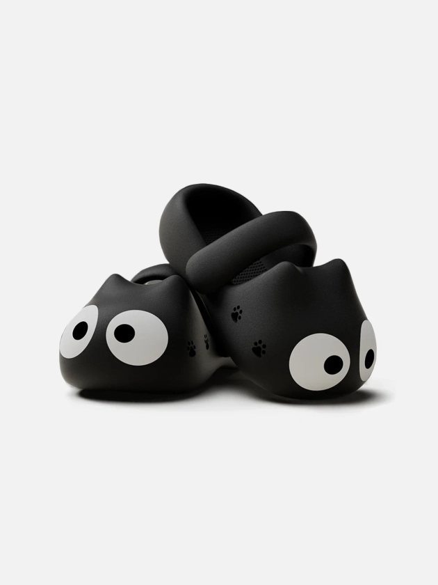 Cute Big Eye Cat Slippers