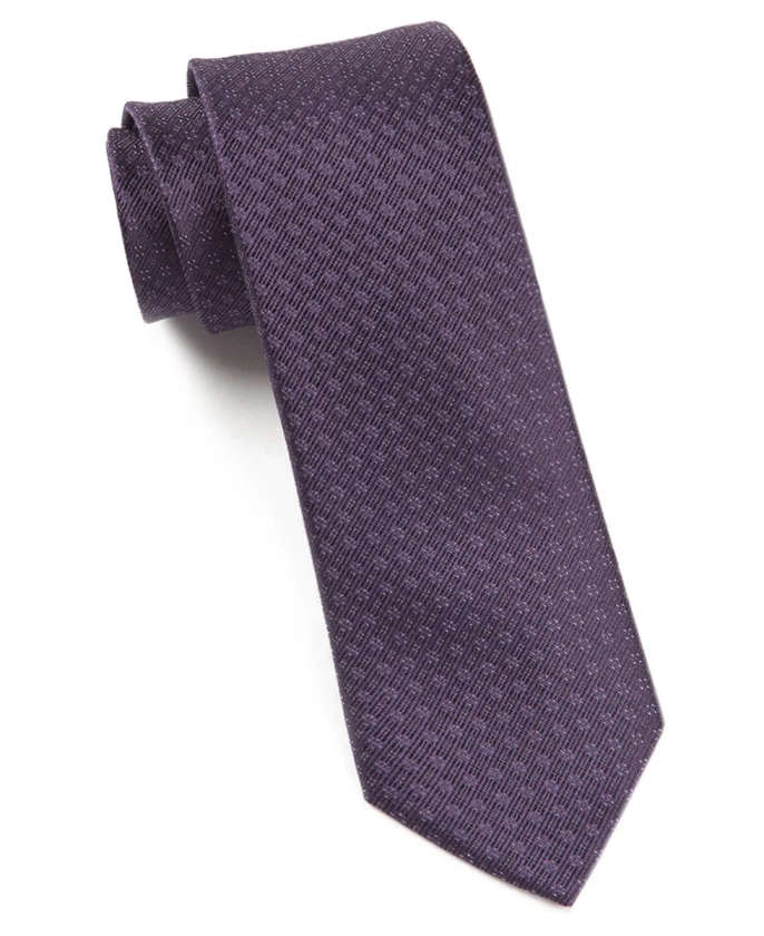 Speckled Eggplant Tie | Silk Ties | Tie Bar
