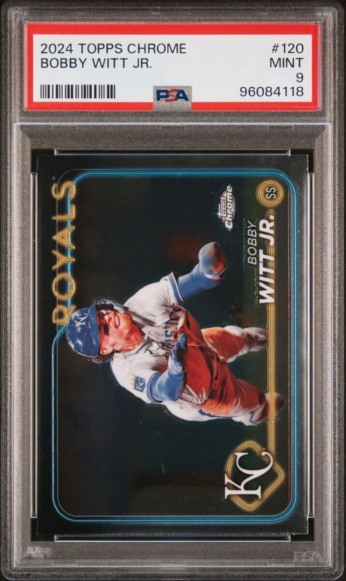 2024 Topps Chrome #120 Bobby Witt Jr. - PSA 9