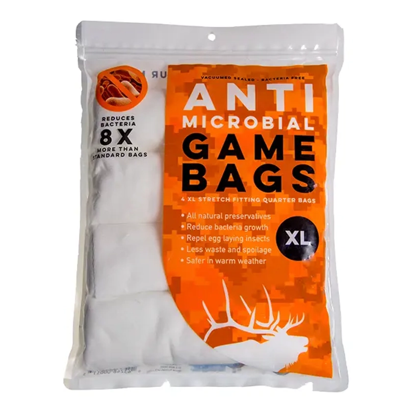 Anti-microbial Elk Quarter Game Bags XL